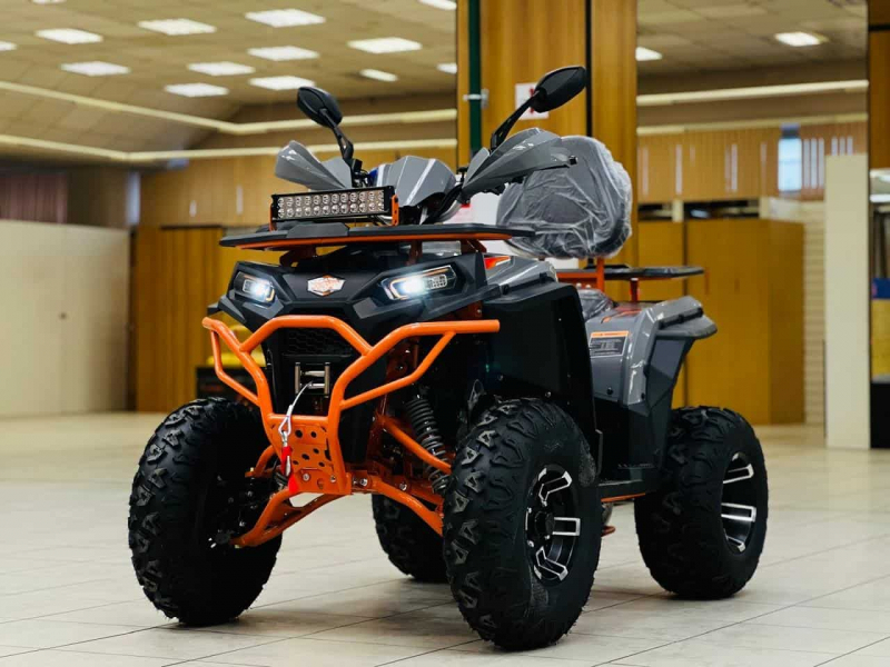 Квадроцикл бензиновый Cooper ATV RRF 200cc (серо-оранжевый)